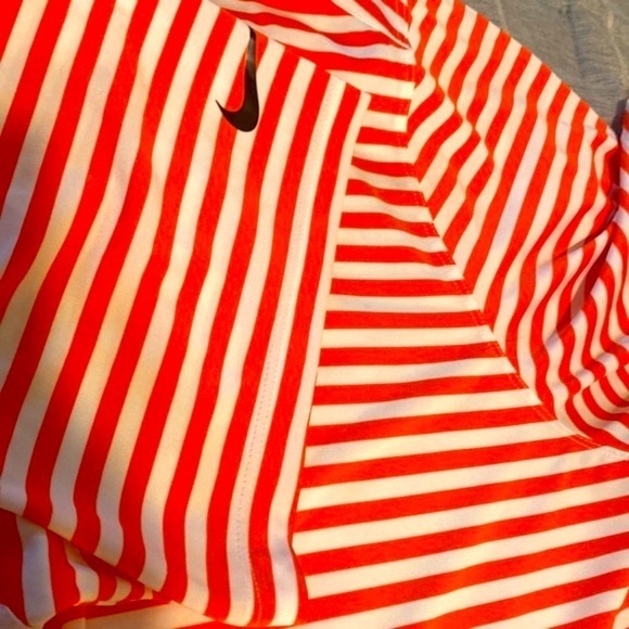 Nike Orange & White Striped University of Florida Polyester & Spandex Golf Polo - Picture 8 of 8